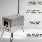 DANCHEL OUTDOOR 4 Season Canvas Yurt Tent with Large Wood Stove, Heavy Duty Bell Tent with Stove Jack 4-8 Person Winter Camping Glamping, 13ft/16.4ft/20ft