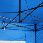 COBIZI 10x10 Pop up Canopy Tent with 4 Sidewalls, Waterproof Heavy Duty Commercial Canopy for Parties, Outdoor Tent, Garden Gazebo, Carry Bag with Wheel (10x10ft, White)