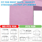 Joramoy Canopy Tent Sidewalls for 10×10 Pop Up Canopy, Instant Canopy SunWall with Waterproof and UV Protection Layer, Straight Leg Canopy Shade Wall, 1 Pack Sidewall Only(LightPink)