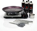 TECHEF - Stovetop Korean BBQ Non-Stick Grill Pan with Agni Portable Gas Stove Burner, Made in Korea (Master KBBQ Set)