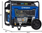 Westinghouse 6500 Watt Dual Fuel Home Backup Portable Generator, Transfer Switch Ready 30A Outlet, RV Ready 30A Outlet, CO Sensor