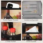 Grapes Wine Soft Cooler Bag Insulated Lunch Box for Men & Women, Large Leakproof Lunch Bag Portable Beach Cooler for Work, Picnic, Road Trips,Fishing, Travel, Camping,A-7