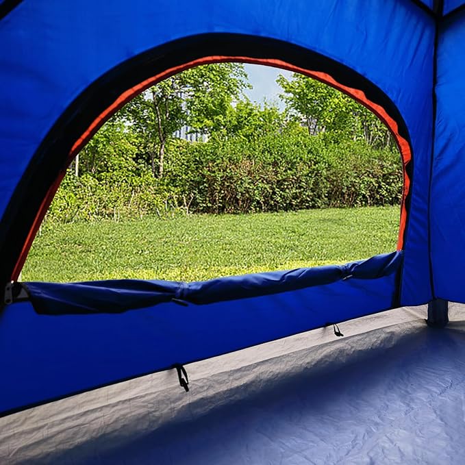 unp 6 Person 4 Season Dome Tent, Easy to Set Up for Camping & Hiking, Lightweight & Portable, Green