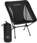 TSE LC100 Compact Camping Chair, 2lbs Super Lightweight Outdoor Folding Chair. Portable for Hiking, Beach, Festivals, Urban Use, or Garden Relaxation