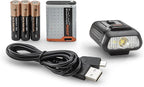 Bushnell Hat Light - Power+ Rechargeable or 3AAA Powered 300L LED Light, 4 Modes Including Red Mode, Lightweight Cap Light for Deer Hunting, Camping, and More!