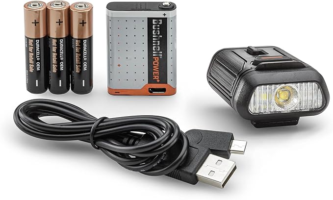 Bushnell Hat Light - Power+ Rechargeable or 3AAA Powered 300L LED Light, 4 Modes Including Red Mode, Lightweight Cap Light for Deer Hunting, Camping, and More!