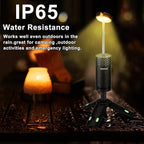 Camping Lights Rechargeable, Detachable Camping Lantern with Stand, Telescopic Waterproof Camp Lamp, Magnetic Work Hanging Light, LED Tent Flashlights for Emergency (Matte Black)