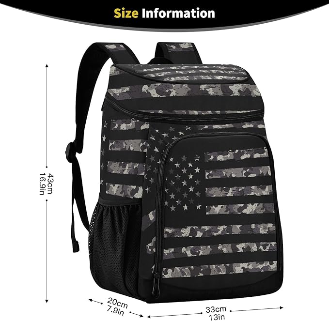 Tropical Pineapples Fruits Cooler Backpack Insulated Leak Proof Beach Cooler Bag Soft Lunch Picnic Hiking Camping Backpack Cooler