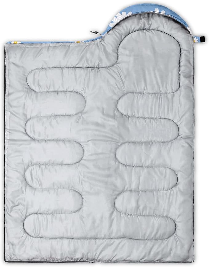 Kids Sleeping Bag for Boys Girls,Rocket Moon Print-Lightweight Warm Portable Outdoor Indoor-Waterproof Cold Weather Resistant Sleeping Bag for Camping Hiking