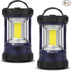 Camping Lantern, 3200LM LED Lanterns for Power Outages, 4600mAh Phone Charger & Rechargeable Lantern, 5 Light Modes Camping Lights & Lanterns for Hurricane/Emergency, Camping Accessories-2 Pcs