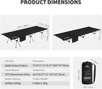 Naturehike ArmyWild Folding Camping Cot, Height Adjustable Ultralight Backpacking Cot, Portable Camping Bed for Camping Hiking Travel Home