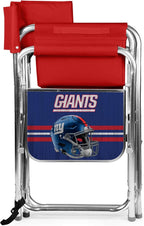Picnic TIME NFL Unisex-Adult NFL Sports Chair with Side Table, Beach Chair, Camp Chair for Adults