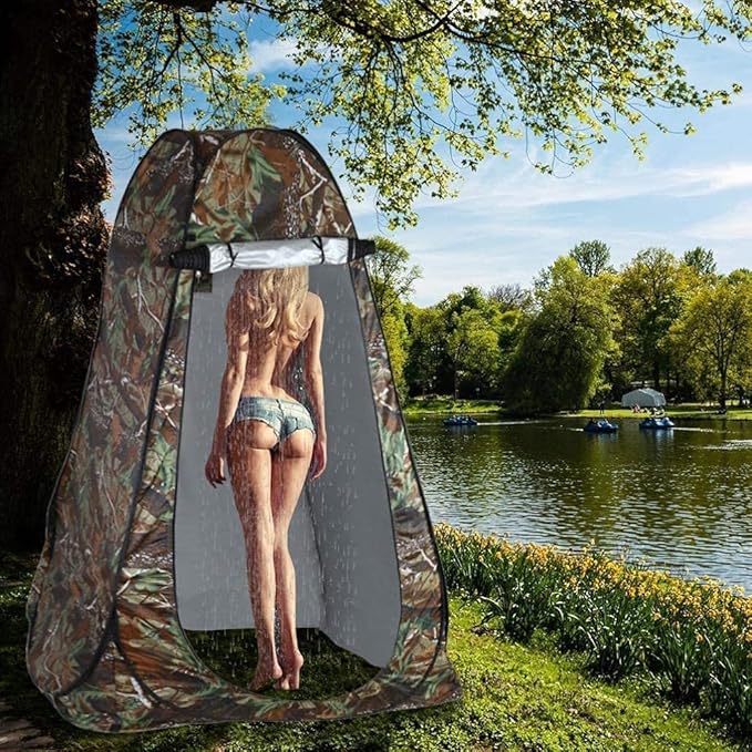 Camping Tent,Shower Tent, Outdoor Shower Tent, Pop-Up Privacy Tent for Portable Toilet for Camping, Changing Pod, Camp Site Bathroom, Restroom Enclosure