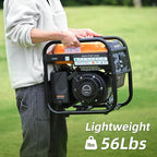 Power Equipment 4400 Watts Inverter Generator Gas Powered, Portable Open Frame Generator, Low Noise with ECO Mode, RV Ready, Emergency Home Backup