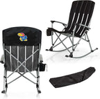 Picnic TIME NCAA Unisex-Adult NCAA Outdoor Rocking Camp Chair, XL Heavy Duty Camping Chair for Adults