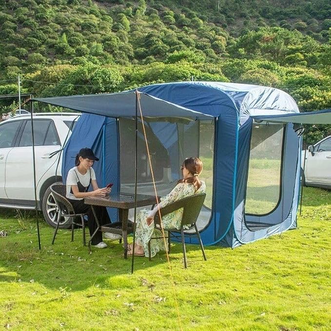 Versatile Pop-Up Car Rear Tent for Outdoor Camping & Hiking