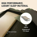 Self-Inflating Camping Sleeping Pad – 3.15" Wandermate Memory Foam Air Mattress for Backpacking, Car Camping & Tents, Compact and Durable