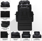 King'sGuard 100L Camping Hiking Backpack Molle Rucksack Military Camping Backpacking Daypack