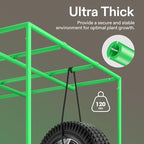 2pcs VIVOSUN Grow Tent Support Poles 48x48 inches, Hanging Bars for 4X4 Grow Tent (Pack of 2)