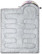 Kids Sleeping Bag for Boys Girls,Blue Ripples Print-Lightweight Warm Portable Outdoor Indoor-Waterproof Cold Weather Resistant Sleeping Bag for Camping Hiking