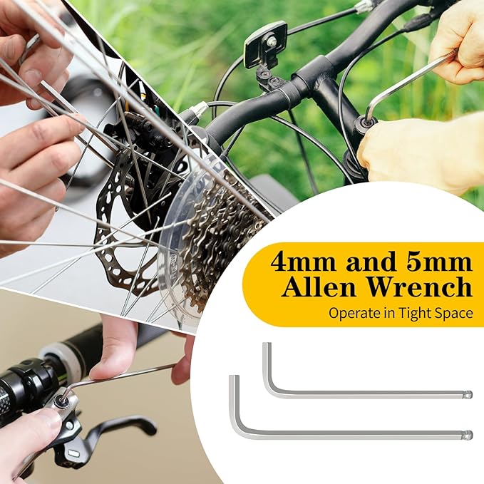 Bike Repair Kit, Bicycle Repair Bag With Tire Pump, Bike Tool Kit for Camping Travel, 16-in-1 Bike Multitool, Bicycle Tire Repair Kit, 4mm and 5mm Allen Wrenches, Used for Mountain Bike and Road Bike