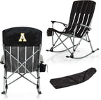 Picnic TIME NCAA Unisex-Adult NCAA Outdoor Rocking Camp Chair, XL Heavy Duty Camping Chair for Adults