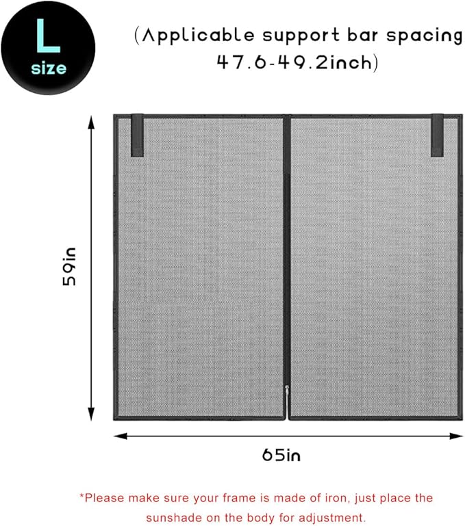 Car Tailgate Mesh Screen, Magnetic Mount Auto Tailgate Rear Windshield Sunshade Net, Breathable Trunk Mesh Tent Vehicle Camping for SUV Van MPV, Camping Gear Accessories