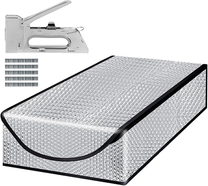 Attic Stairway Insulation Cover - Premium Energy Saving Attic Stairs Door Ladder Insulator Pull Down Tent with Zipper 25 in x 54 in x 11In (Attic Cover + Installation Tool)