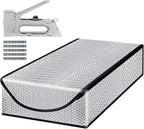 Attic Stairway Insulation Cover - Premium Energy Saving Attic Stairs Door Ladder Insulator Pull Down Tent with Zipper 25 in x 54 in x 11In (Attic Cover + Installation Tool)