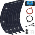 1000 Watt Solar Panel Kit, 4 × 250 Watt Flexible Solar Power Panel Photovoltaic Module with 40A Solar Charge Controller Monocrystalline Solar Panel for Camping Off Grid Battery Charging Boat