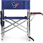 Picnic TIME NFL Unisex-Adult NFL Sports Chair with Side Table, Beach Chair, Camp Chair for Adults