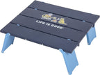 Life is Good Family Portable Outdoor Folding Table with Adjustable Height and Carry Bag for Beach, Camping, 30lb Weight Capacity, 22" x 20" x 16"