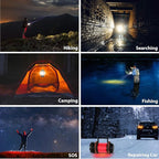 2 Pack Camping Lantern, Outdoor LED Camping Light, Rechargeable Flashlights with 1000LM, 6 Modes, IPX5 Waterproof Portable Emergency Camp Light for Hurricane Survival - Orange