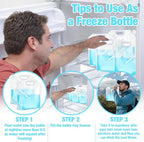 Zubebe 20 Pcs x 1.3 Gallon Water Container Bags Collapsible Emergency Container Bag 26 Gallon Freezable Bpa Free Food Grade Clear Plastic Storage Foldable Bottle for Camping Riding