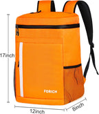 FORICH Soft Cooler Backpack Insulated Waterproof Backpack Cooler Bag Leak Proof Portable Small Cooler Backpacks to Work Lunch Travel Beach Camping Hiking Picnic Fishing Beer for Men Women
