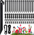48 Pcs Inflatable Stakes, Plastic Ground Stakes Camping Tent Stake Inflatable Stake Fixing Inflatable Accessories with Hooks & Tethers for St Patricks Day Easter Outdoor Yard Party Garden Decor