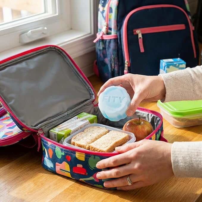 FITY Freeze The 6 Pack - A Space Saving Freezable Ice Pack use w/Lunch Boxes, Diaper Bags, Sore Muscles, 16oz can Cooler tumblers, Beach Bags, Coolers, and More.