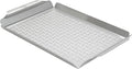 LITTLE GRIDDLE - Large Pro Grill Pan, High sidewalls with built-in handles, Stainless Steel Material, Big Food Capacity and Vented Design - Durable and Easy to Clean