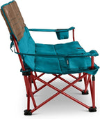 Kelty Lowdown Couch - 3 Person Capacity Camping Chair, Extra Large and Sturdy Bench for Campsites, Soccer Games, and Backyard Parties
