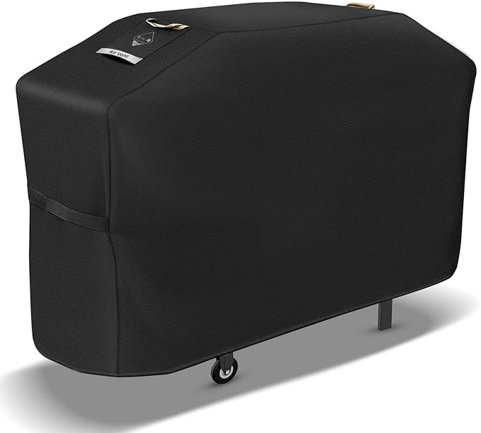 Griddle Cover for Blackstone 28 inch Griddle with Hood,Upgraded Rip-Proof & Waterproof Windproof 600D 5483 Grill Cover for Blackstone 2 Burner Griddle with Strap and Air Vent