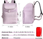 Cooler Backpack Insulated Leak Proof 33 Cans, Waterproof Hiking Backpack Cooler Soft Cooler Bag Lunch Backpack for Women Picnic Camping, Purple