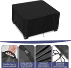 Camping Stove Cover for Concord 12" Single Propane Outdoor Burner, Waterproof Covers for Outdoor Propane Gas Grill Burners Stove - 13”L x 13”W x 6”H, Black