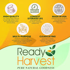 Ready Harvest Dehydrated Quick Oats Whole Foods for Emergency Food Storage, Camping Supplies, and Survival Kits | Sealed Fresh in #10 Can | 20 Year Shelf Life | 1 Can