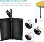 Best Choice Products 10x10ft Pop Up Canopy Tent, Outdoor Shade, 1 Person 1 Minute Set Up, Carry Case, 4 Weight Bags - Yellow