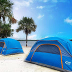 Tents for Camping 6 Person Tent Waterproof Windproof Double Layer Family Camping Tent, Easy Setup Dome Tent with Large Mesh Windows & Wider Door for Outdoor Camping & Hiking