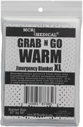 MCR Medical Supply SB2-200 Silver Mylar Emergency Blanket, 84" x 52" (Pack of 200)