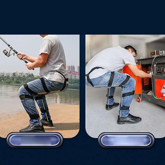 Invisible Folding Chair for Outdoor Fishing & Camping, Wearable Portable Stool for Concerts & Subways, Lightweight Travel Seat, Compact Folding Fishing Stool