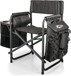 Picnic TIME NFL Unisex-Adult NFL Fusion Camping Chair with Side Table and Soft Cooler, Beach Chair for Adults, Lawn Chair