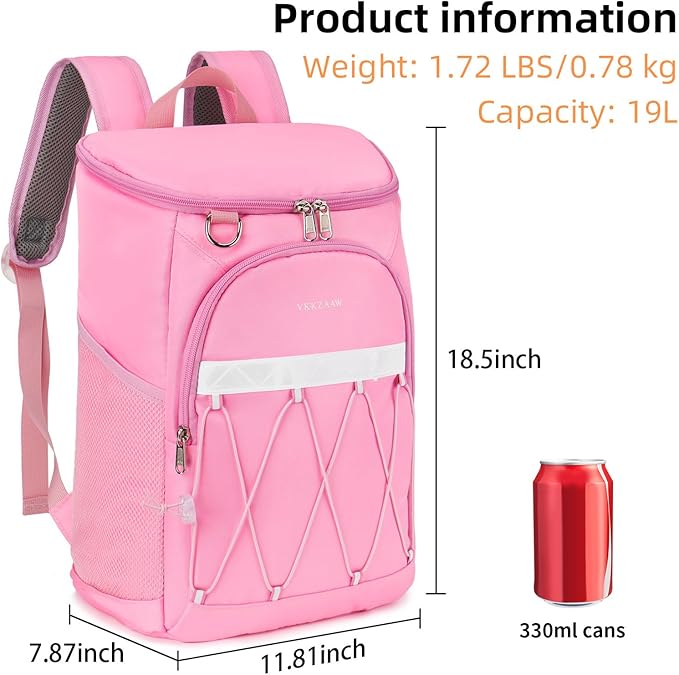 Backpack Cooler Backpack 26 Cans Insulated Leak Proof for Women Men Beach Camping Picnic Fishing Hiking Lunch Backpack Waterproof Cooler