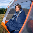 Flannel Sleeping Bag Cotton 0 Degree Cold Weather for Adults XXL Sleeping Bag 4 Season Big and Tall with Compression Sack